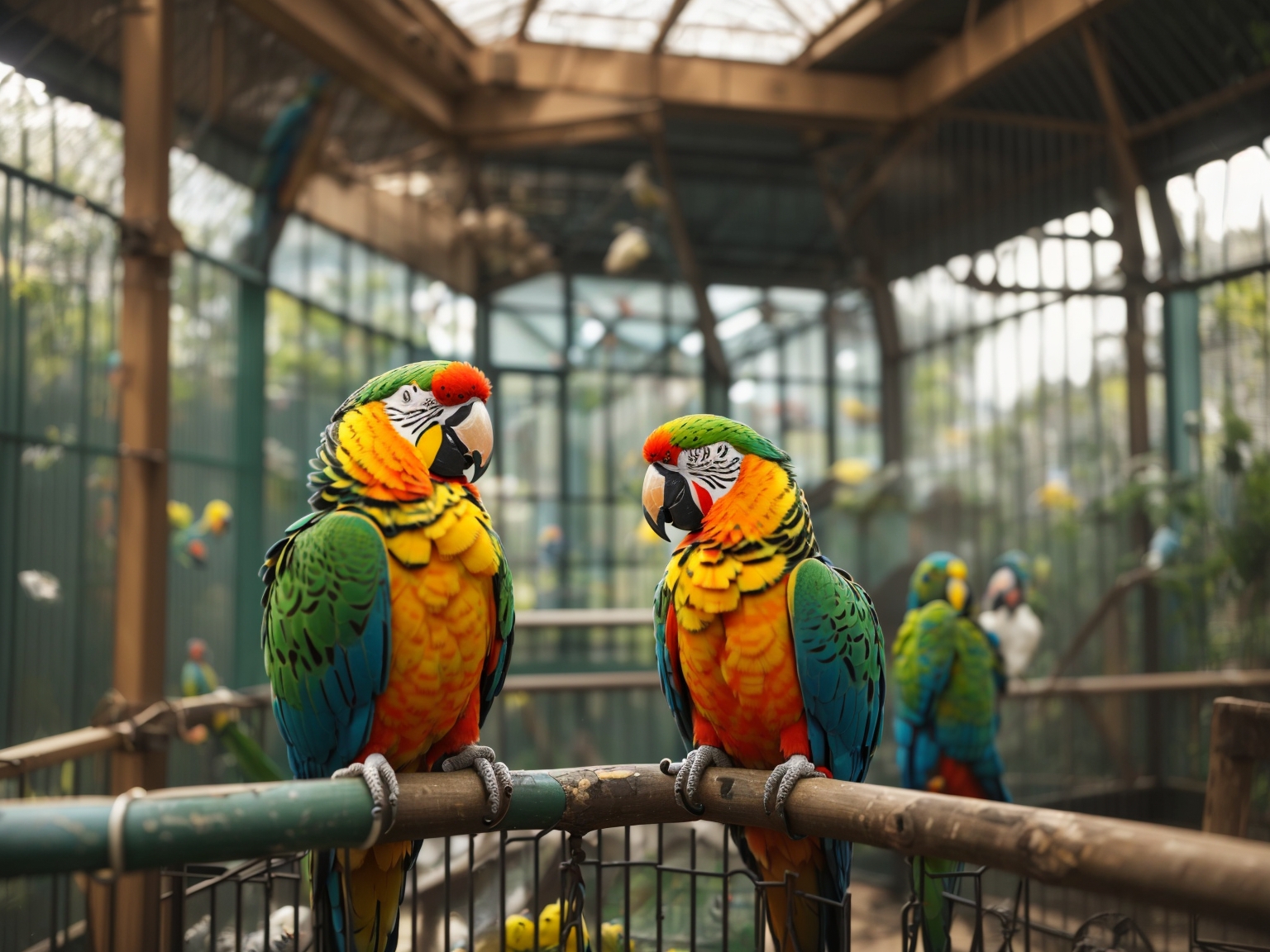 how to build an aviary for parrots