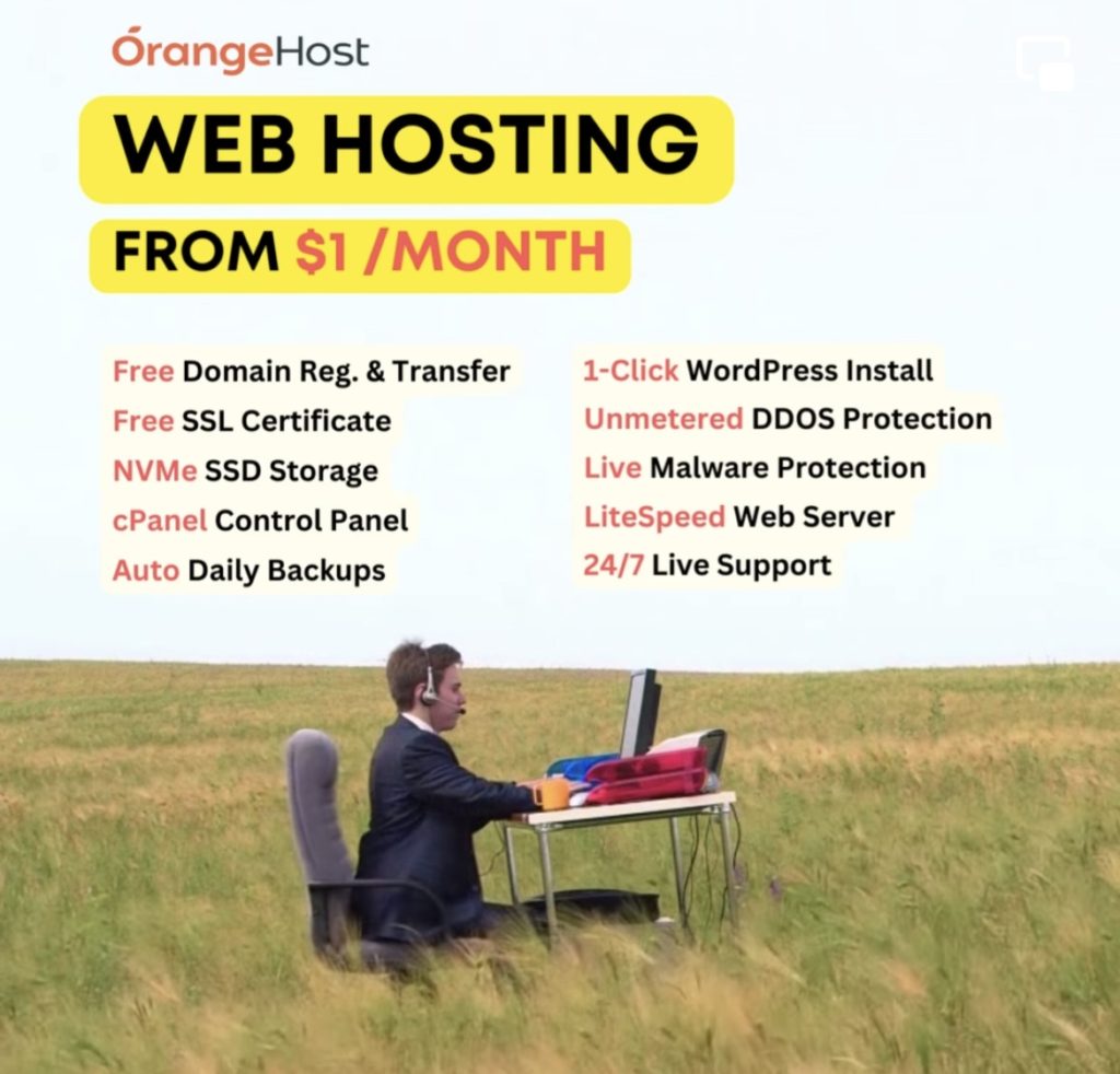 orange web hosting review